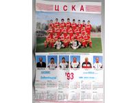 Poster / Afiș / Calendar CSKA 1993