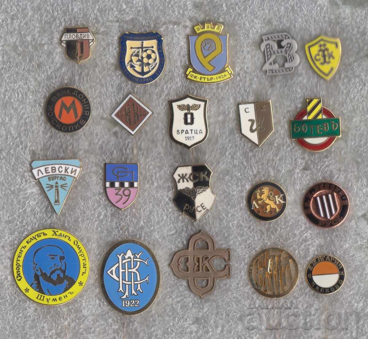 20 ecusoane vechi de fotbal bulgărești - replici