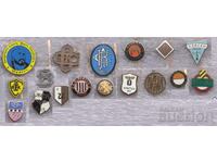 17 παλιά βουλγαρικά ποδοσφαιρικά σήματα - ρεπλίκα