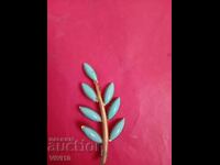 Antique turquoise brooch