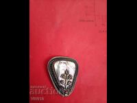 Antique brooch, scarf clip, mother-of-pearl