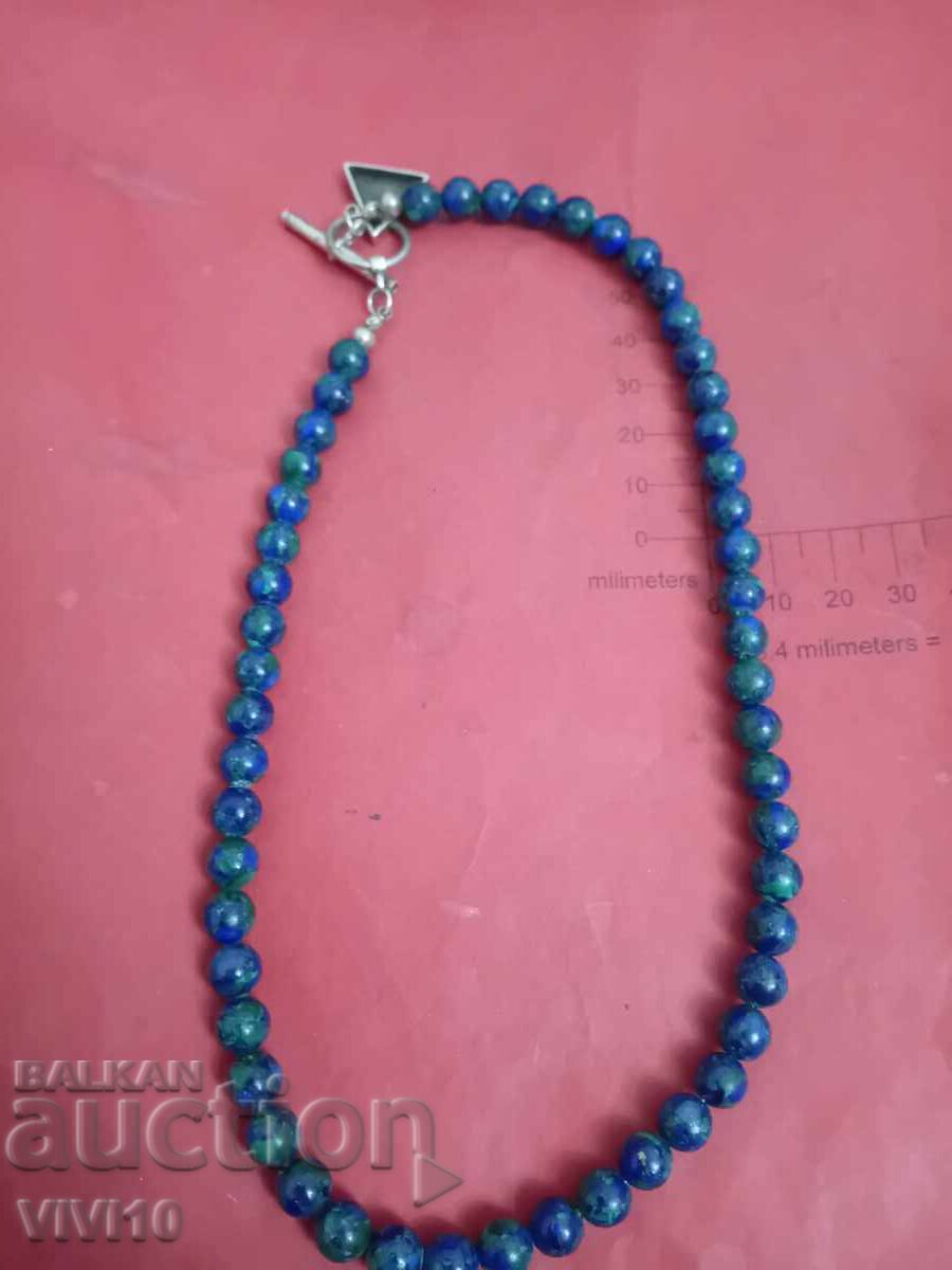 Auction Antique azurite necklace Auction Antique azurite necklace