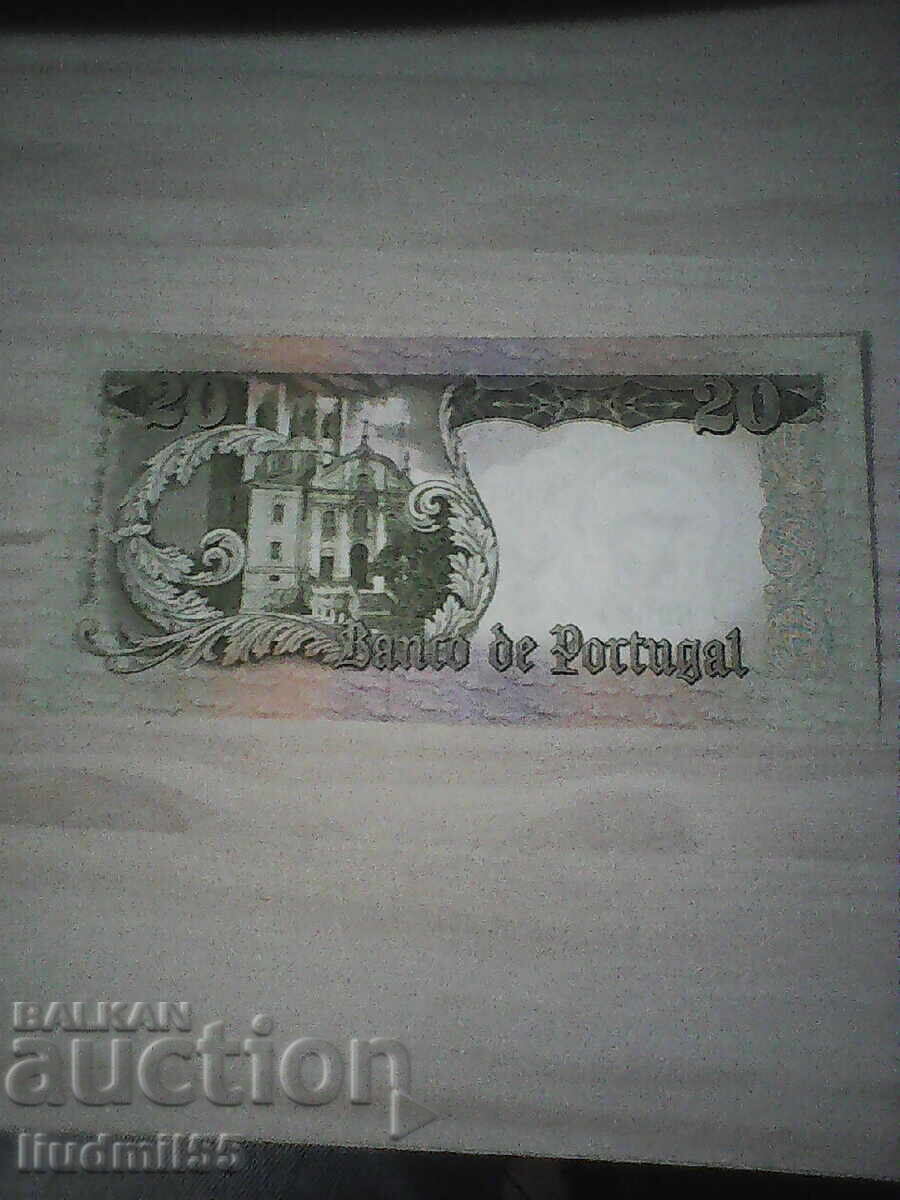 PORTUGAL - 20 ESCUDOS - 1964 UNC with price 12.00 BGN | € 6.14 PORTUGAL - 20 ESCUDOS - 1964 UNC with price 12.00 BGN | € 6.14