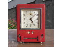 GLOBUS παλιό Γερμανικό επιτραπέζιο ρολόι κουμπαράς με ημερομηνία