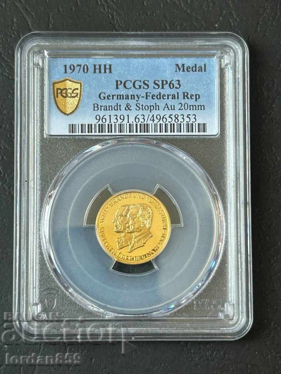 Gold Medal Federal Republic of Germany 1/10oz pcgs