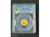 Medalie de aur Republica Federală Germania 1/10oz pcgs