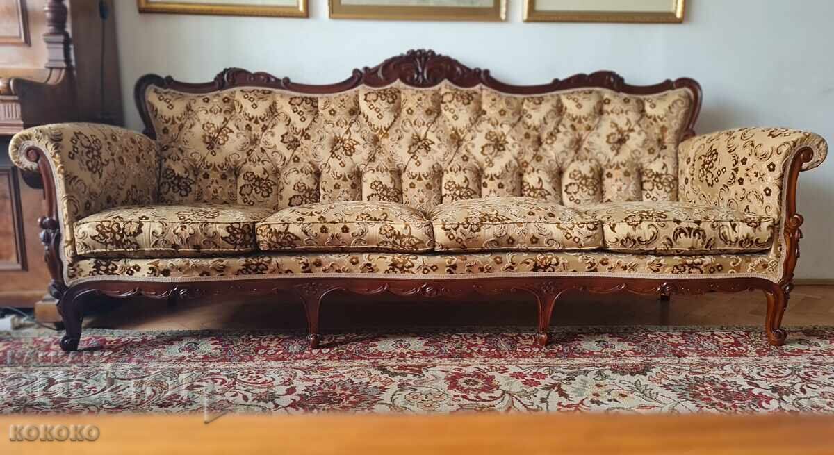 Πωλείται σετ σαλονιού - μπαρόκ με τιμή 2200.00 BGN | € 1124.84 Πωλείται σετ σαλονιού - μπαρόκ με τιμή 2200.00 BGN | € 1124.84