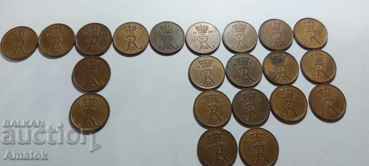 5 Øre Regatul Danemarcei 21 bucăți cu preț 13.00 BGN | € 6.65 5 Øre Regatul Danemarcei 21 bucăți cu preț 13.00 BGN | € 6.65