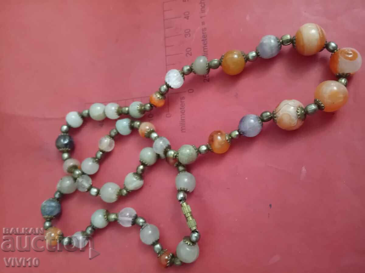 Antique agate necklace