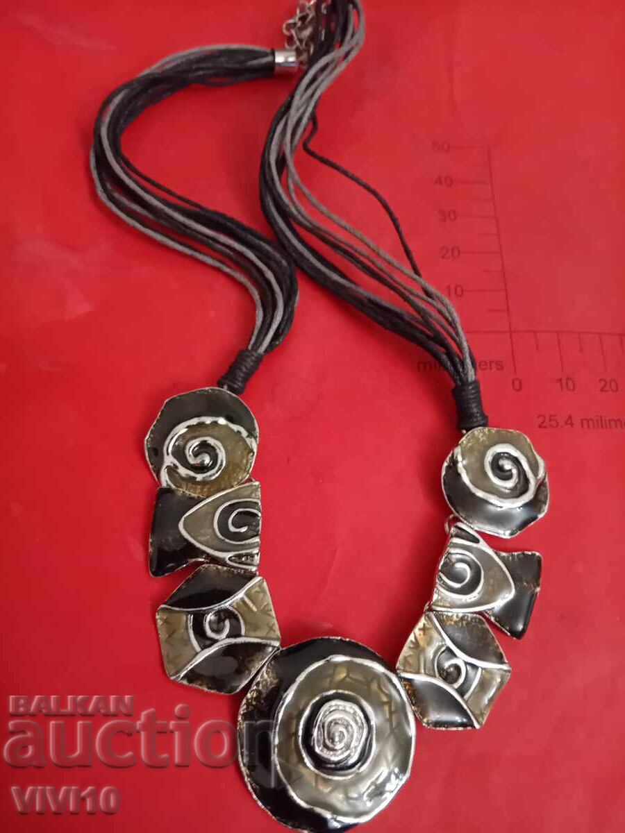 Antique enamel necklace