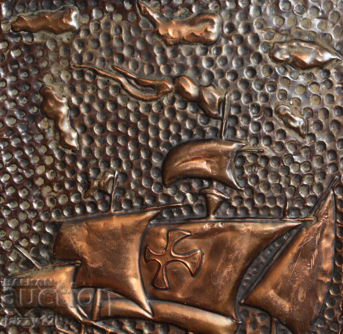 Πλακέτα πάνελ μεταλλοπλαστική χαλκός Ισπανική γαλέρα - 5 Πλακέτα πάνελ μεταλλοπλαστική χαλκός Ισπανική γαλέρα - 5