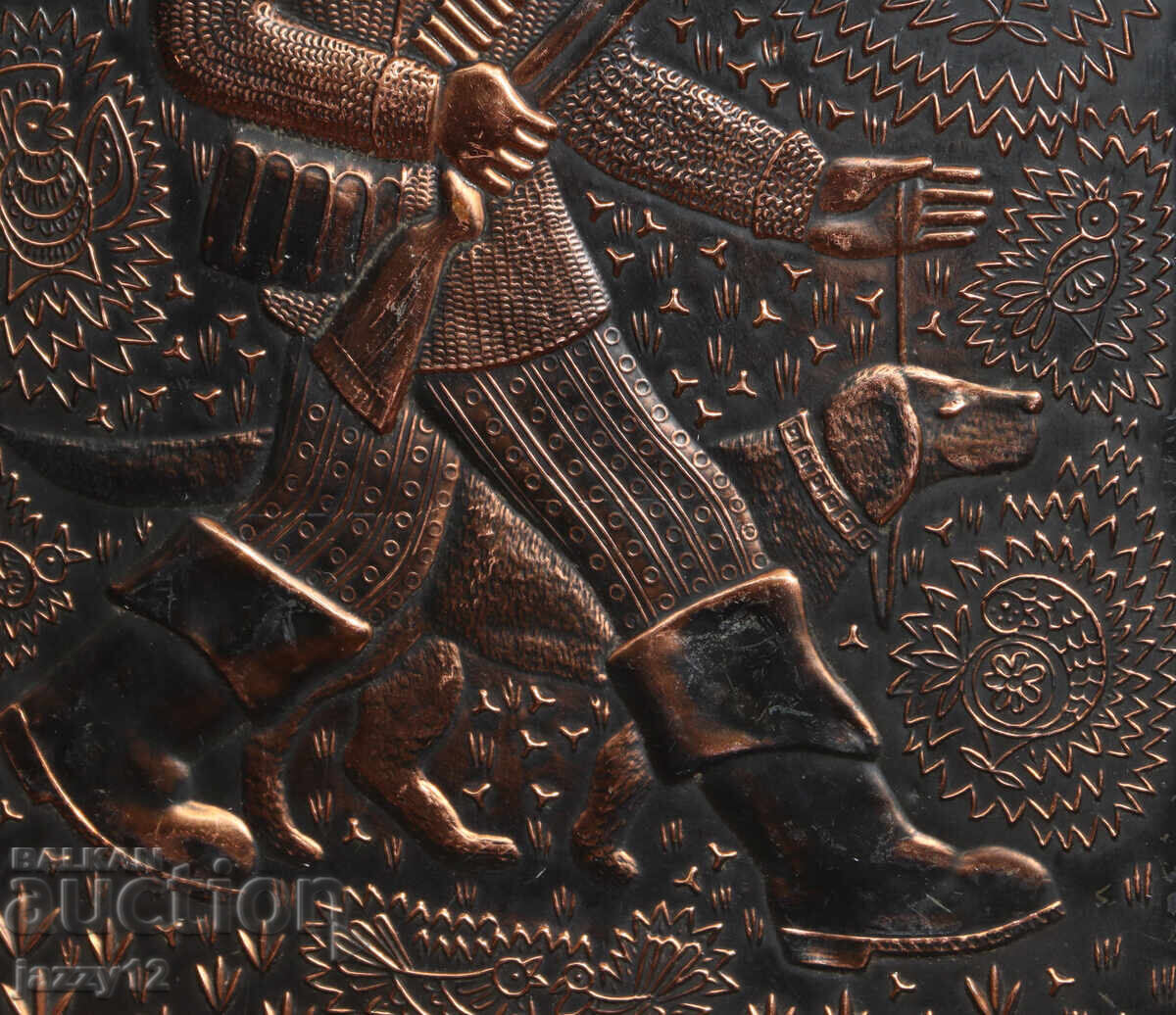 Plaque panel metal plastic copper Hunter - 6