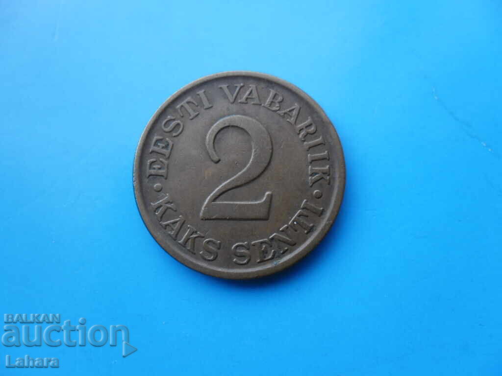 2 сенти 1934 г. Естония с цена 10.00 лв. | € 5.11