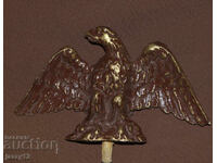 Veche aplicație din bronz, sculptură vultur