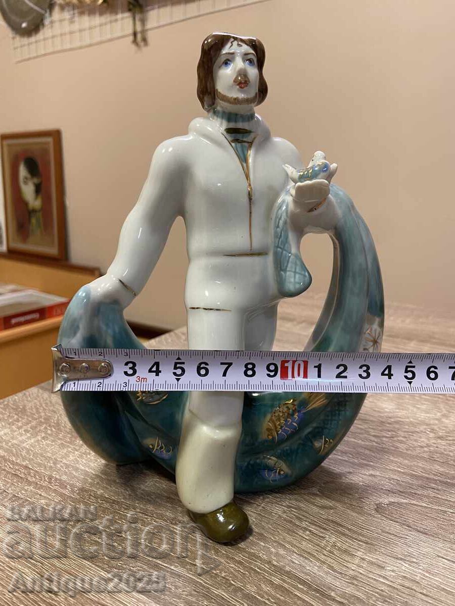 Порцеланова фигура „Рибар с мрежа“ - 7