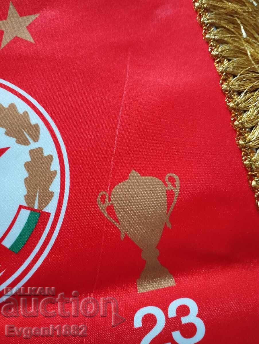 Аукцион ЦСКА Футболен Голям Флаг Шампион Футбол