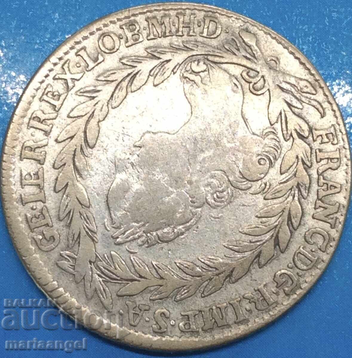 20 Kreuzer 1758 Αυστρία Franz I Stefan Graz ασημί - σπάνιο με τιμή 84.00 BGN | € 42.95