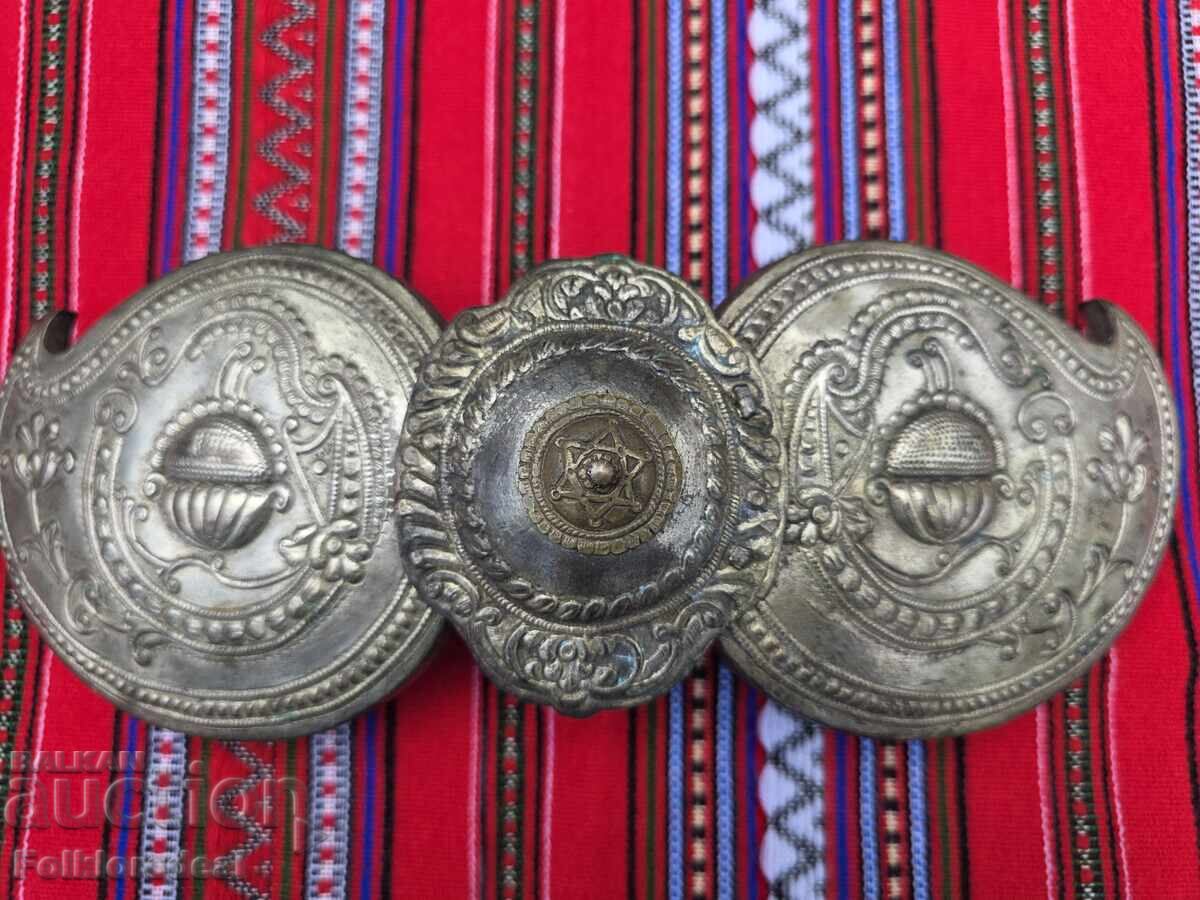 Authentic paftas (belt ornaments) for women's costume from Skopje Blatija