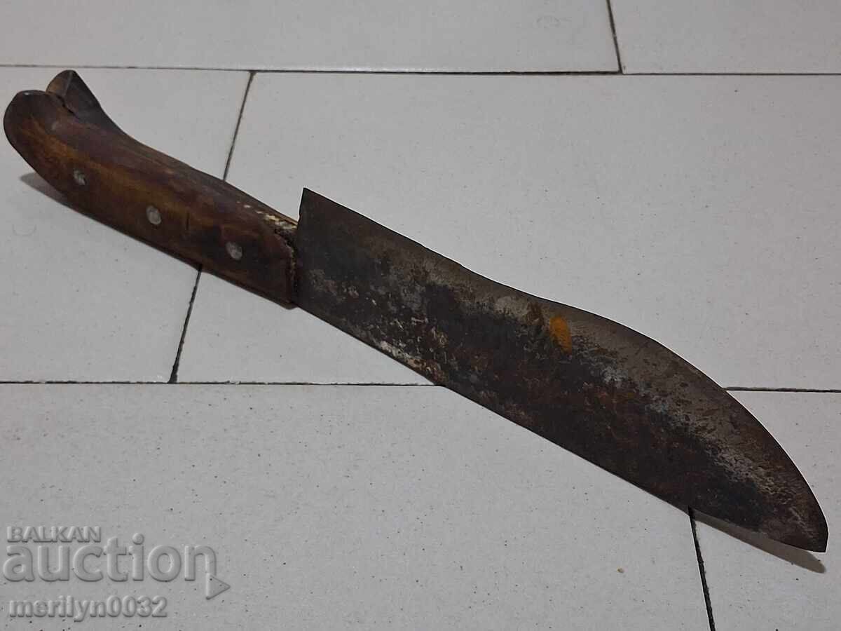 Auction  Shepherd's knife without a sheath, handle made of buffalo horn