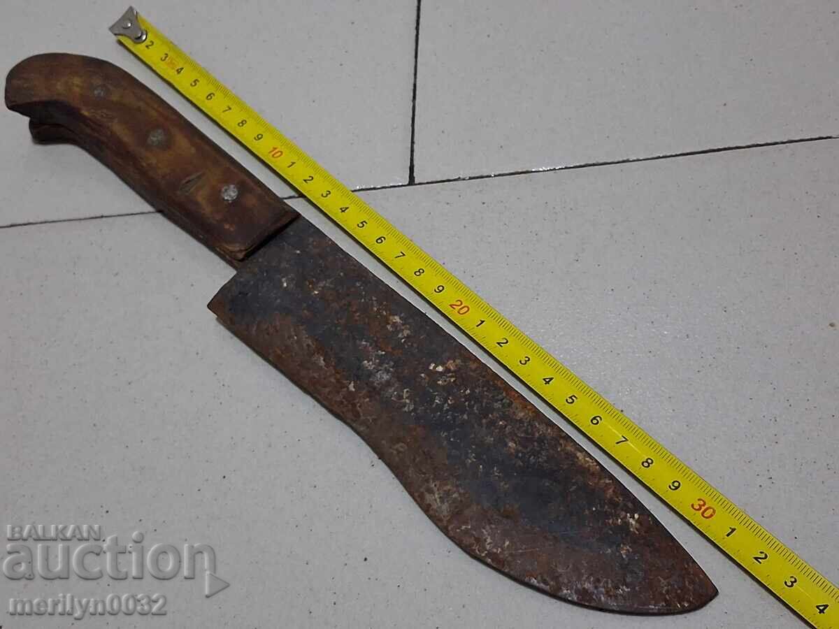 Shepherd's knife without a sheath, handle made of buffalo horn - 5