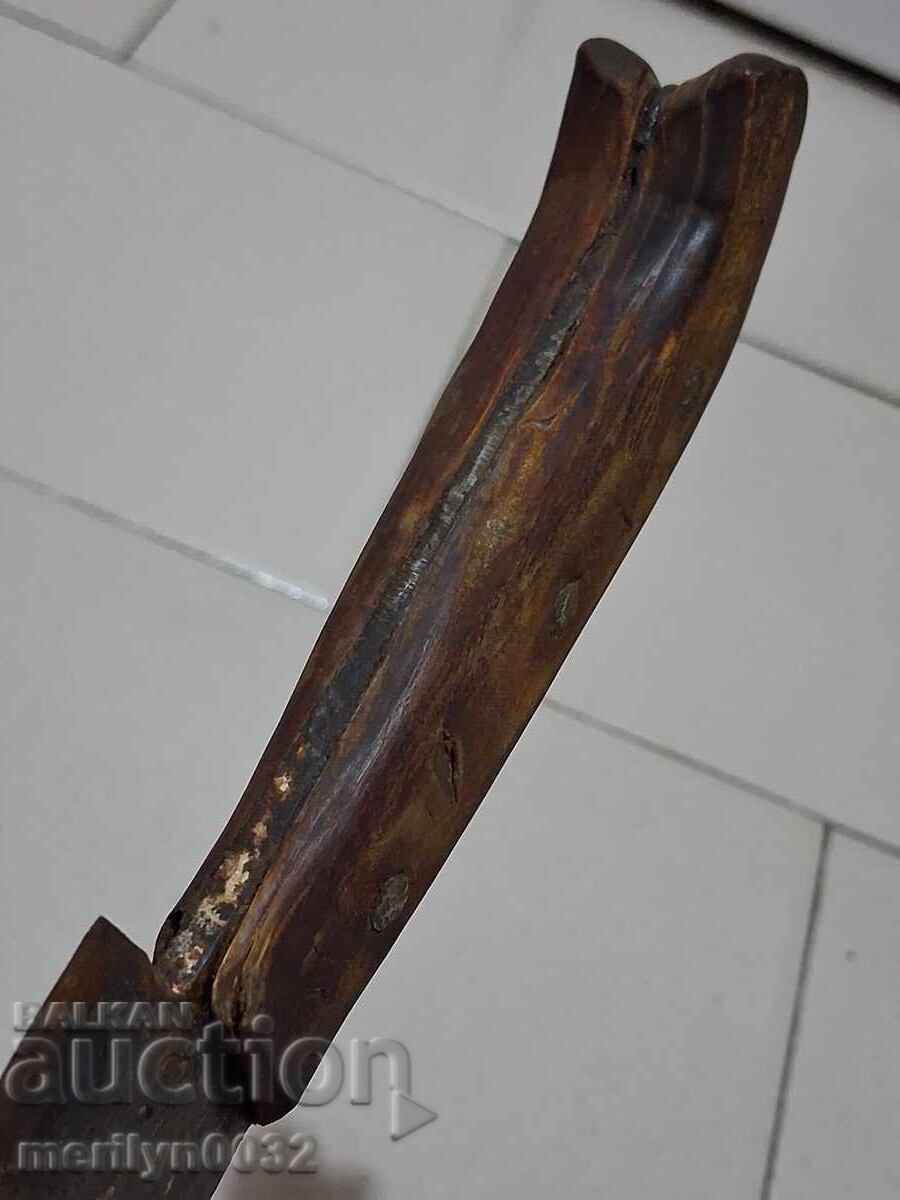 Shepherd's knife without a sheath, handle made of buffalo horn - 6