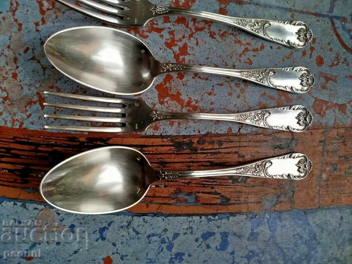 Auction  Old French Silver-plated Cutlery