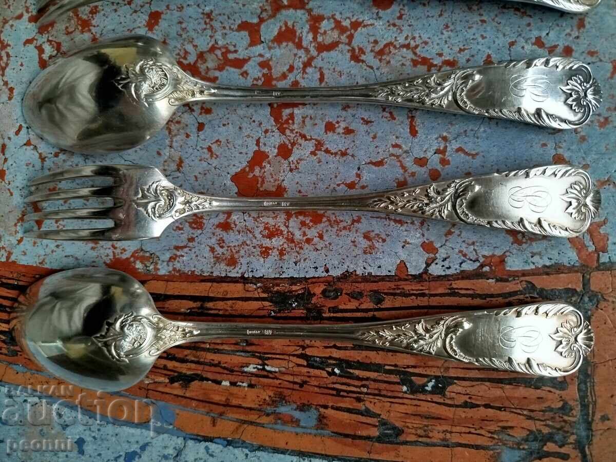 Old French Silver-plated Cutlery - 7