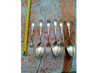 Tacâmuri vechi franceze argintate