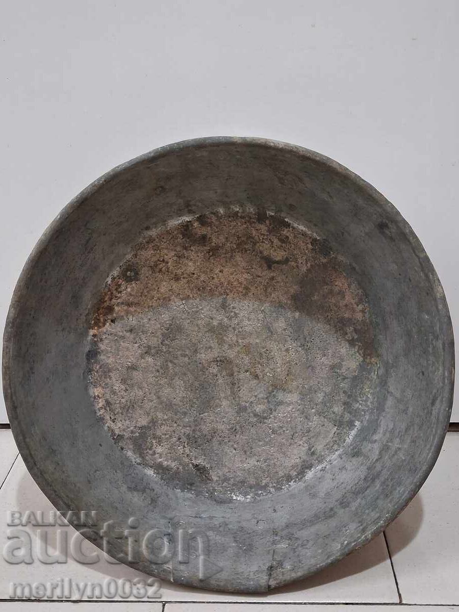 Χάλκινο τηγάνι, χάλκινο τηγάνι, χάλκινο σκεύος, χάλκινο, σαχάν με τιμή 110.00 BGN | € 56.24