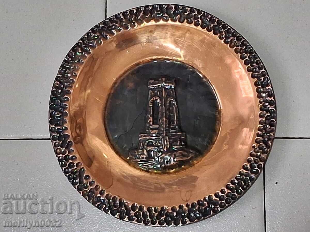 Decorative copper plate for wall sahan, copper, panica tray - 7