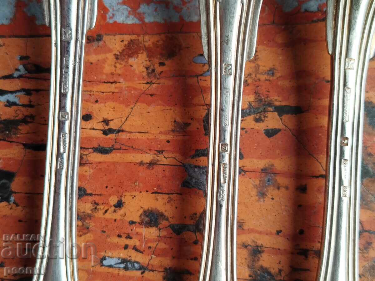 Παλιά γαλλικά ασημένια μαχαιροπήρουνα - 5