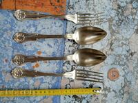 Tacâmuri vechi franceze argintate