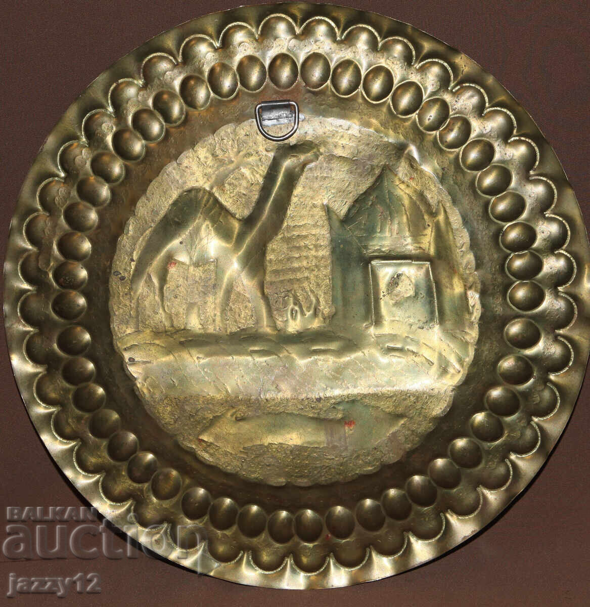 Brass plate wall decoration Arabic motifs - 7