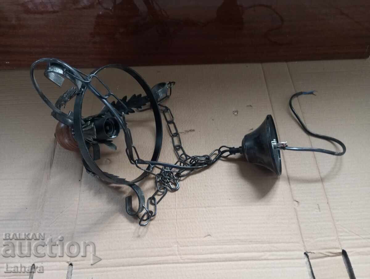Auction  Wrought Iron Chandelier
