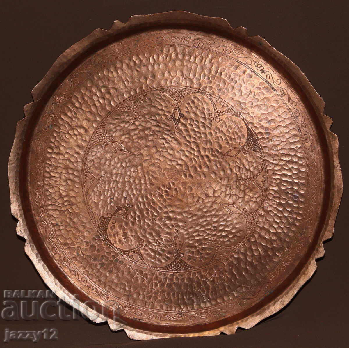 Χειροποίητος παραδοσιακός χάλκινος δίσκος tava podnos με τιμή 200.00 BGN | € 102.26