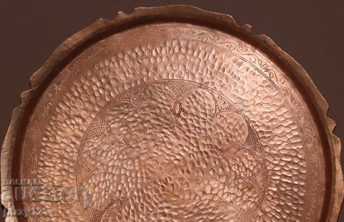 Παράδοση Χειροποίητος παραδοσιακός χάλκινος δίσκος tava podnos