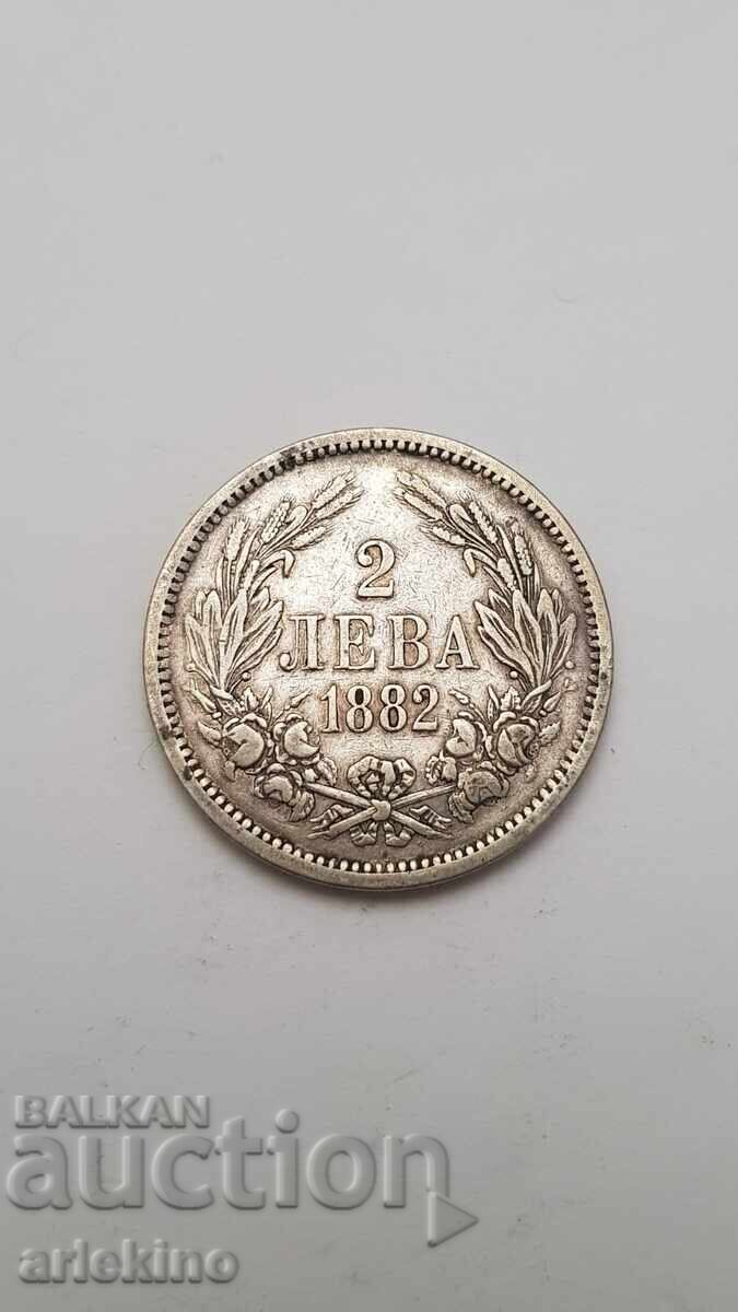 Prince's Silver Coin 2 Leva 1882