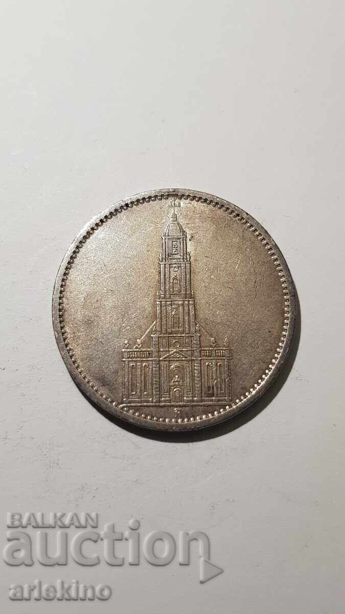 Monedă de argint 5 Reichsmarke 1934 Germania - 5