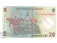 Romania - 20 Lei - 2021 - P# 119Aa - COA with crown - Polymer