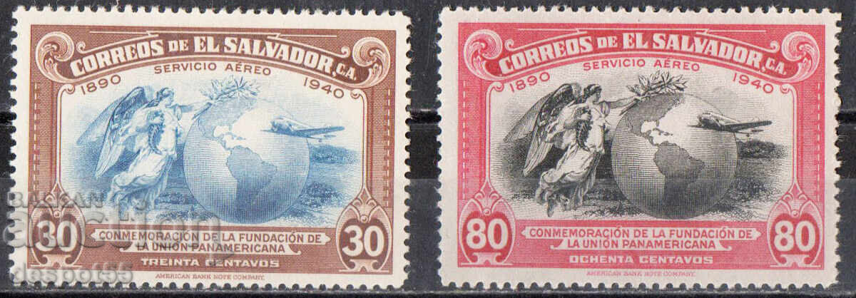1940. El Salvador. 50 de ani de la Uniunea Panamericană 1940. El Salvador. 50 de ani de la Uniunea Panamericană