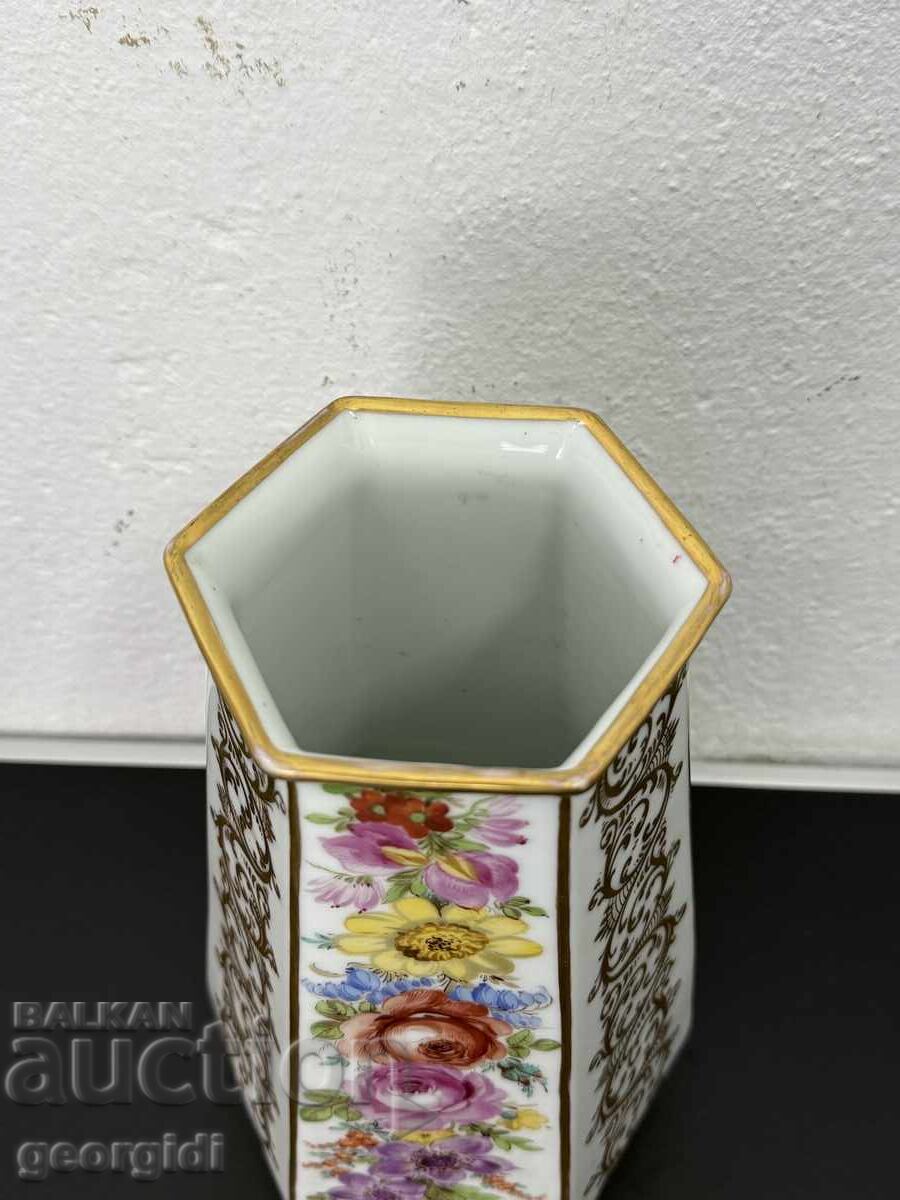 Vază de porțelan unică - Dresda. №7427 - 5