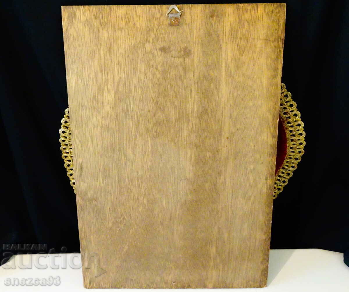 Авторско медно пано,релефна картина,дърво. - 7