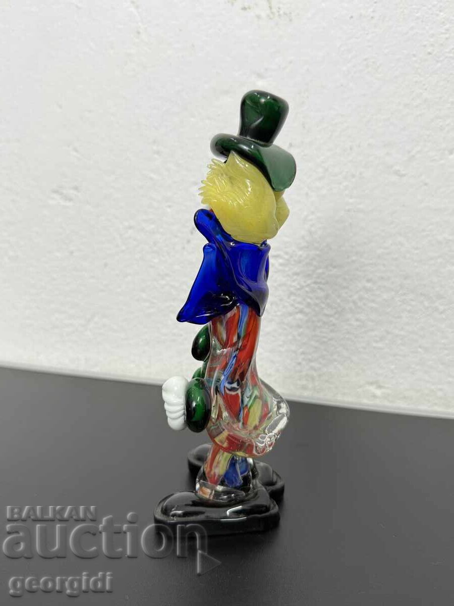 Livrarea Clown din sticlă Murano lucrat manual. №7432