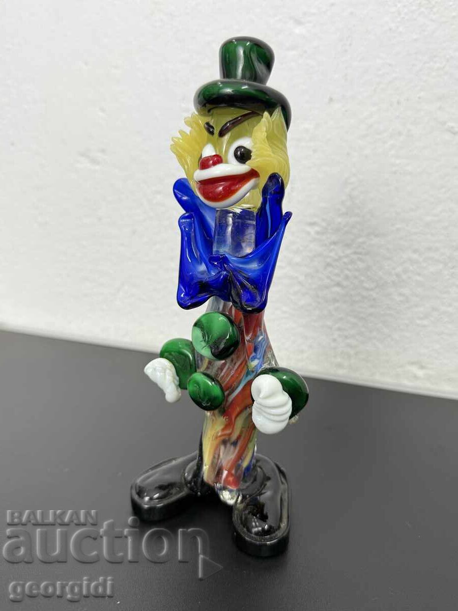 Clown din sticlă Murano lucrat manual. №7432 - 5