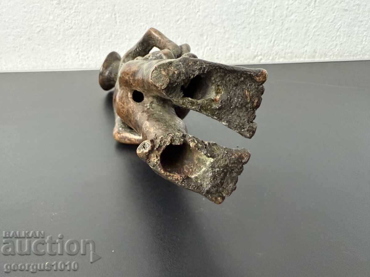 Αφρικανική τέχνη μπρούτζινο ειδώλιο Νο. 7428 - 6