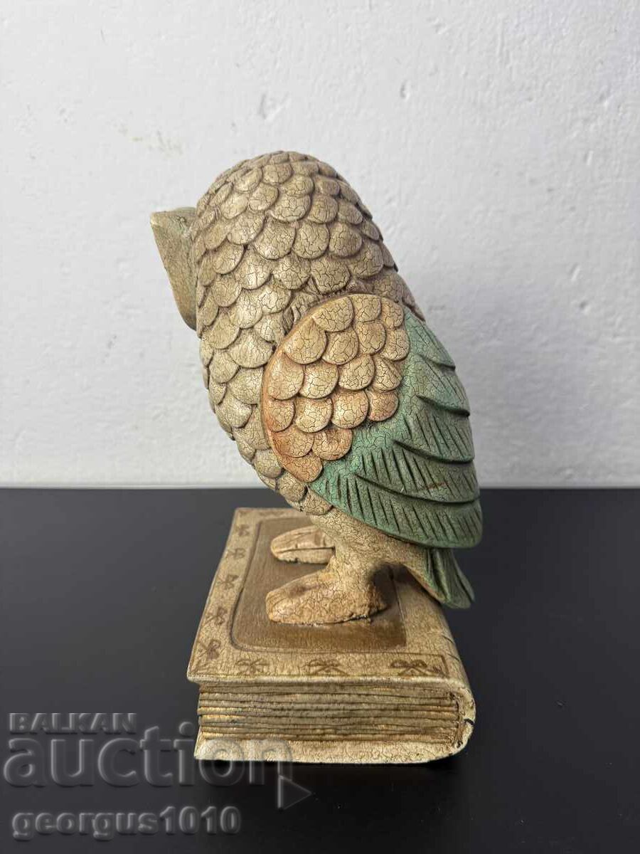 Παράδοση Ξύλινο ειδώλιο κουκουβάγιας σε βιβλίο №7430