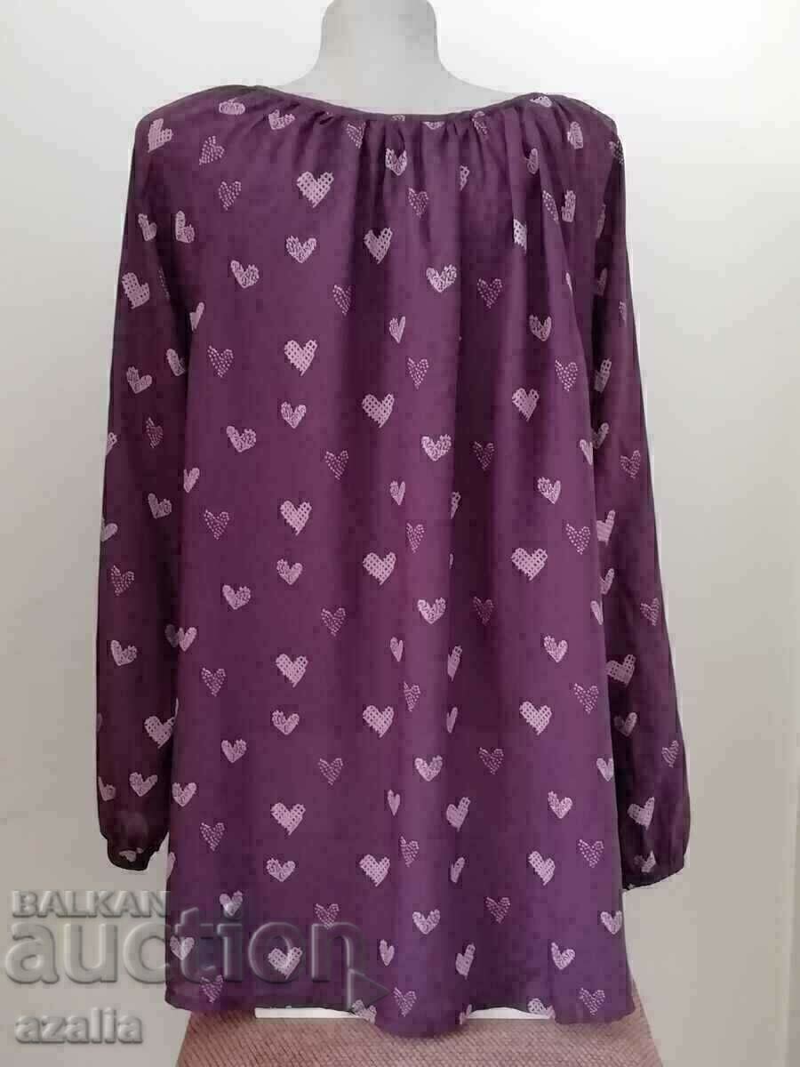 Purple women's tunic with price 11.00 BGN | € 5.62 Purple women's tunic with price 11.00 BGN | € 5.62