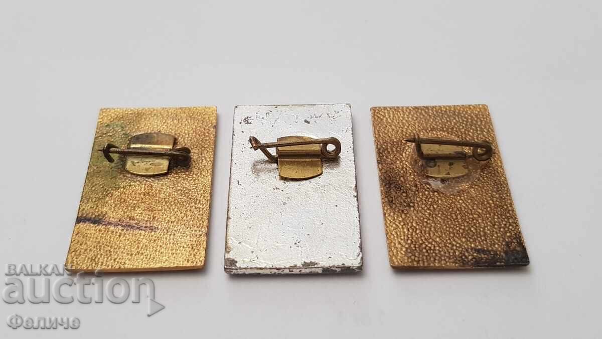 3бр. Редки знаци, значки, знак БЪЛГАРСКИ ОЛИМПИЙСКИ КОМИТЕТ - 5