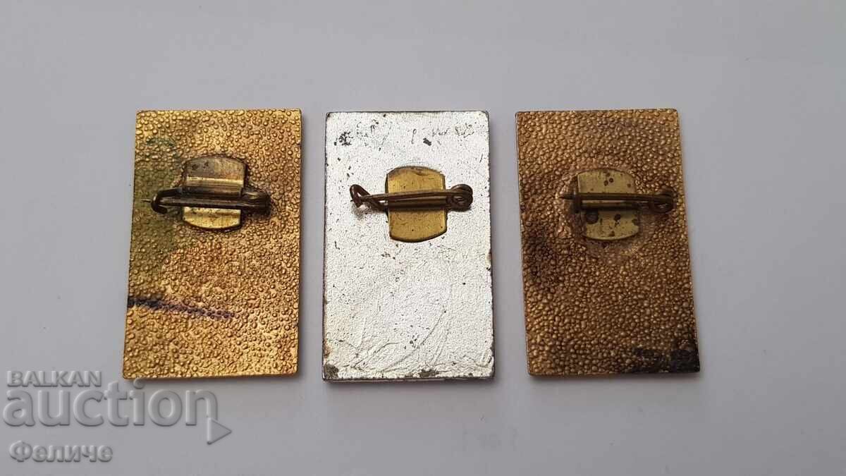 3бр. Редки знаци, значки, знак БЪЛГАРСКИ ОЛИМПИЙСКИ КОМИТЕТ - 6