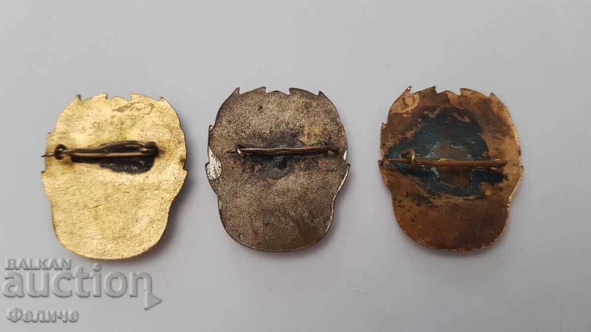 3 pcs. Rare signs, badges, sign BULGARIAN OLYMPIC COMMITTEE - 6 3 pcs. Rare signs, badges, sign BULGARIAN OLYMPIC COMMITTEE - 6